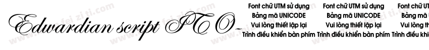 Edwardian script ITO字体转换